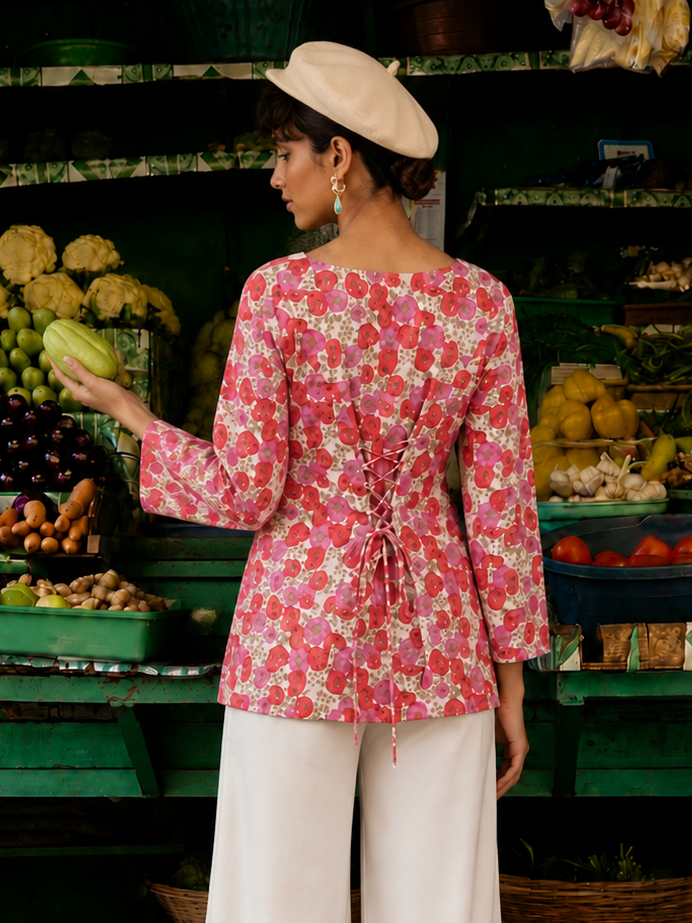 Rose Bloom Short Kurti